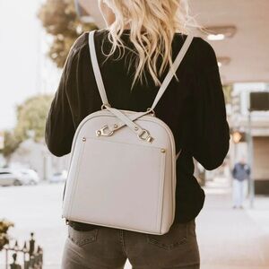 Miztique Cream Backpack Sleek Design Versatile Use
